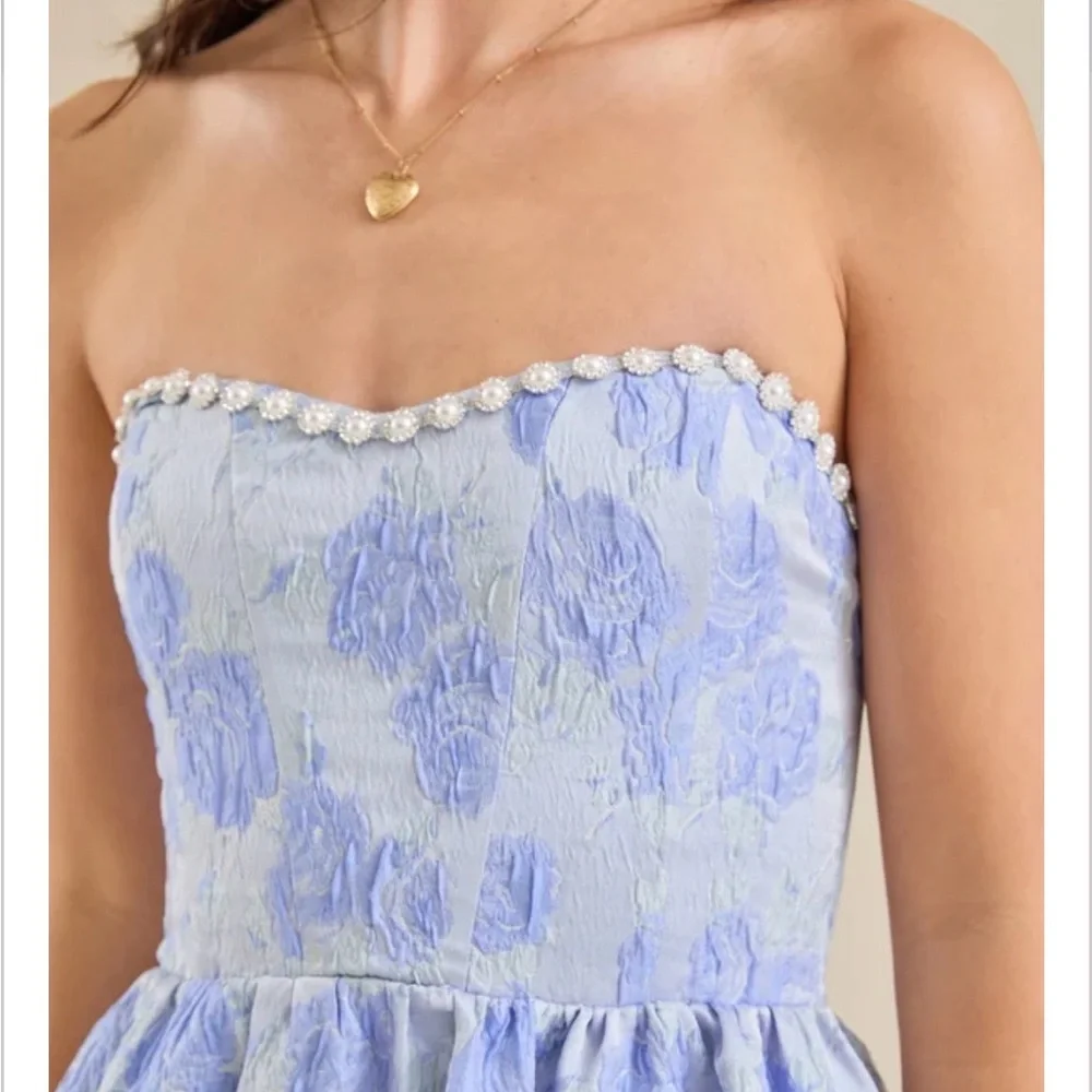 Strapless Formal Dress - Picture 2 of 7